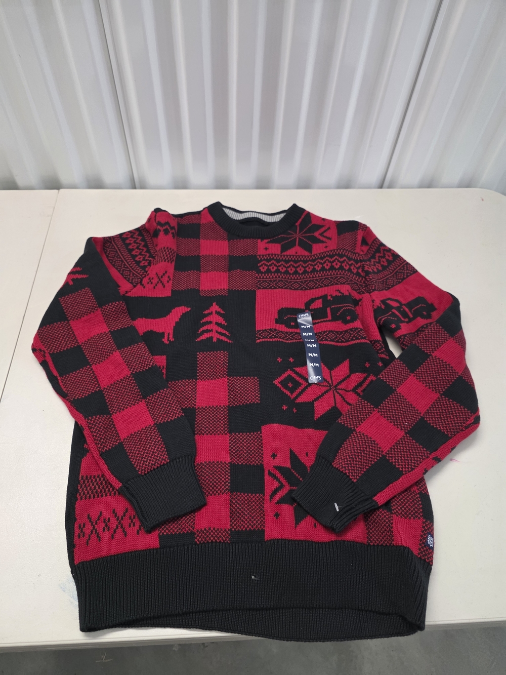 Chaps Winter Theme Sweater Men's Size Medium NWT